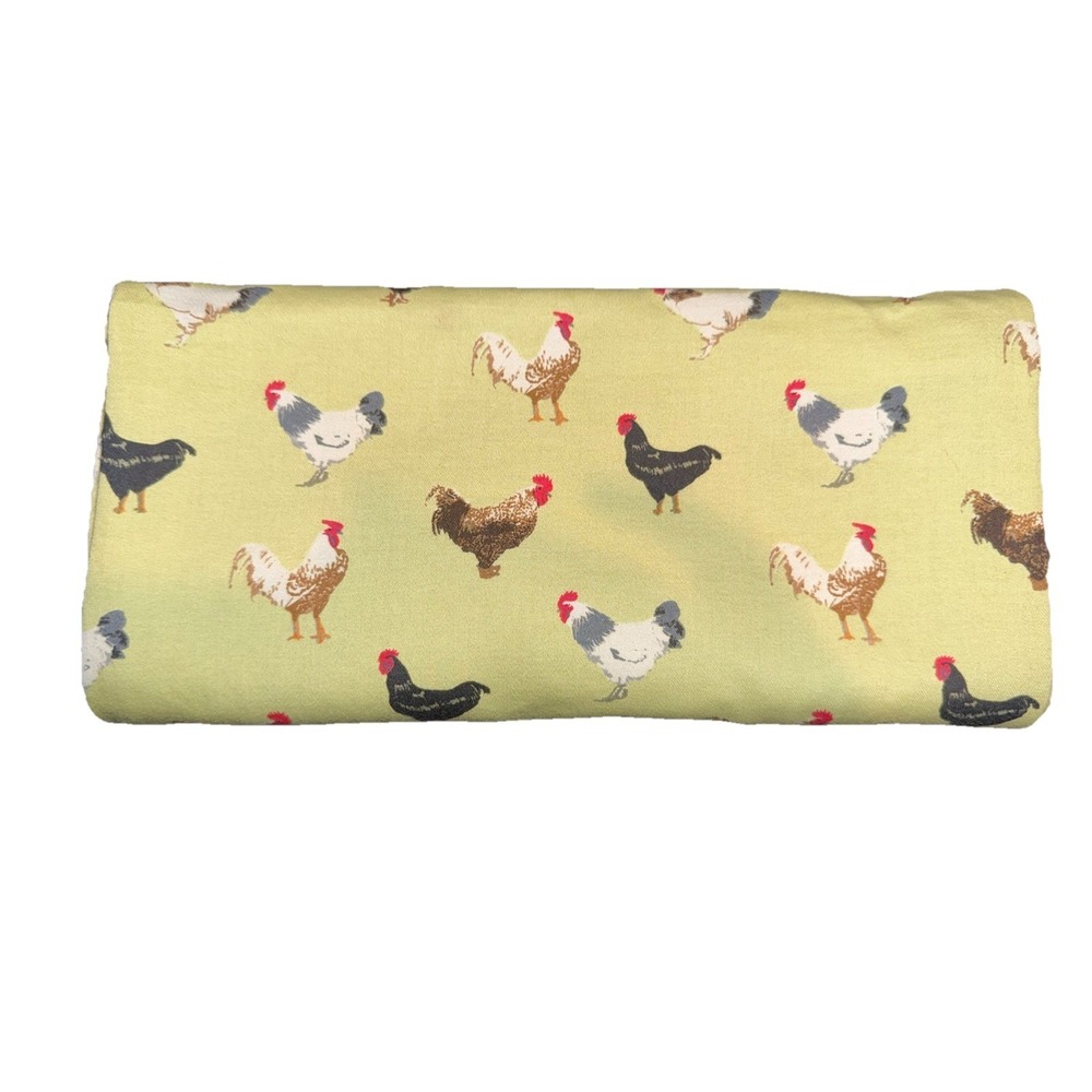 Rooster Lover Table Cloth 90's Bodrum Bod Rum Luxe French Boutique Cotton 55x53"
